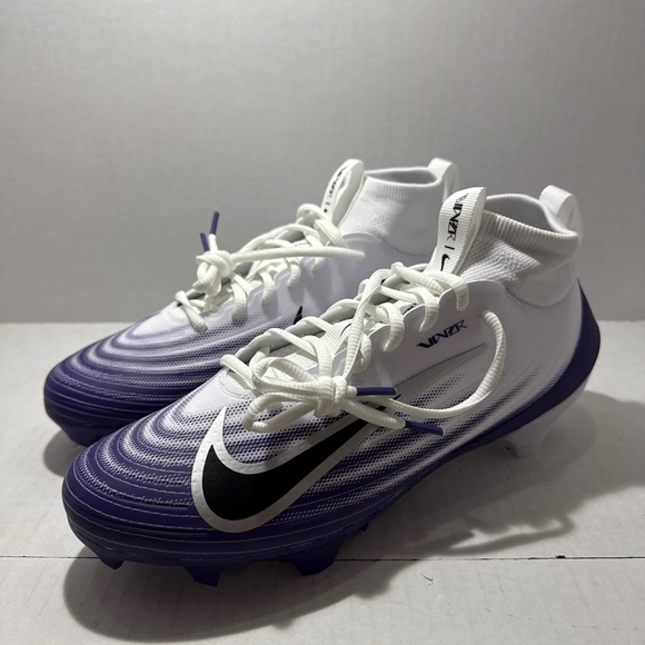 Men Nike Zoom Air Vapor Pro 1 TB Football Cleats Purple White HM8850-101 Sz 8.5 - Picture 1 of 6